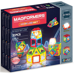 Магнитный конструктор 709007 Neon Led set, MAGFORMERS