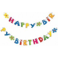 Гирлянда " Happy Birthday", 1.6 мх11см. Herlitz