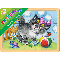 Игра из дерева "Каруселька. Котёнок", Step Puzzle Степ Пазл