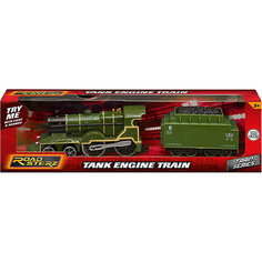 Паровозик Roadsterz зеленый с вагоном, HTI