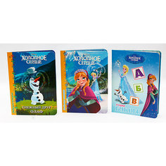 Комплект книг Disney  "Снежный друг Олаф, Холодное сердце,  Учим буквы" Проф Пресс