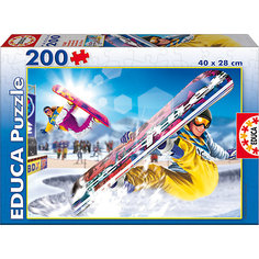 Пазл "Сноубординг", 200 деталей, Educa