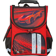 Ранец жесткокаркасный BRAUBERG, для начальной школы, мальчик, Красная фурия, 17 литров, 34*26*16 см