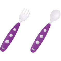 Мини столовый прибор пластиковый Easy Learning 2 предмета с 8 мес, NUK