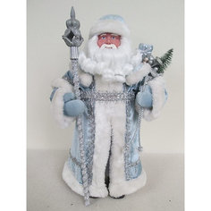 Новогодняя фигурка Дед Мороз в голубом костюме из пластика и ткани Magic Time
