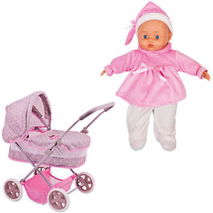 Игровой набор Dimian "Bambolina Boutique. Коляска с куклой", 36 см