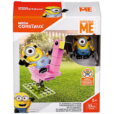 Конструктор Mattel Mega Construx "Миньоны" Катание на фламинго, 33 детали