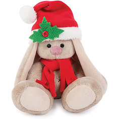 Мягкая игрушка Budi Basa Зайка Ми в красном колпачке и шарфе, 15 см