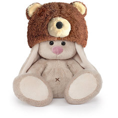 Мягкая игрушка Budi Basa Зайка Ми в шапке медвежонка, 15 см