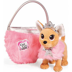 Мягкая игрушка Simba Chi Chi Love "Собачка-принцесса с пушистой сумкой", 20 см