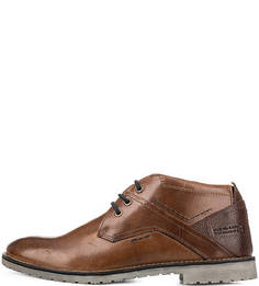 Коричневые кожаные ботинки S.Oliver