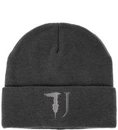 Серая трикотажная шапка Trussardi Jeans