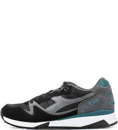 текстильные кроссовки с контрастными вставками Diadora