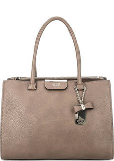 Бежевая сумка с двумя отделами Guess