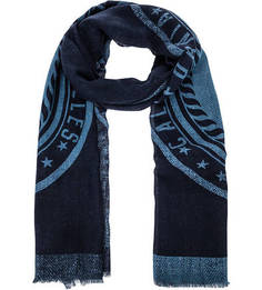 Синий палантин Guess