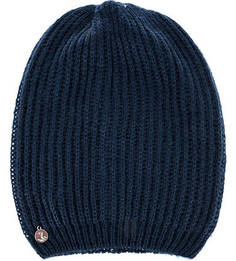 Синяя вязаная шапка Guess
