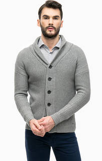 Серый кардиган на пуговицах Guess