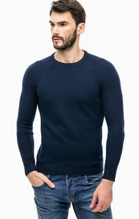 Синий джемпер с круглым вырезом Guess