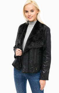 Короткая синяя дубленка Kocca