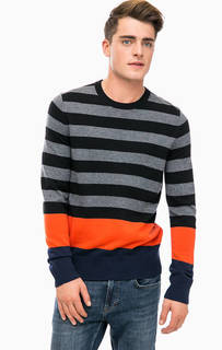 Шерстяной джемпер в полоску Strellson