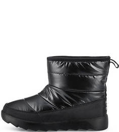 Черные утепленные полусапоги из текстиля Skechers