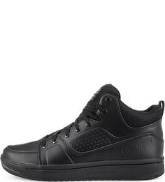 Высокие кожаные кеды на шнуровке Skechers