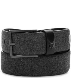 Ремень из кожи и текстиля с квадратной пряжкой Calvin Klein Jeans