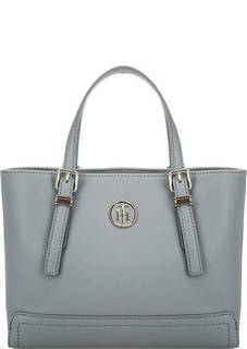 Серая сумка с короткими ручками Tommy Hilfiger
