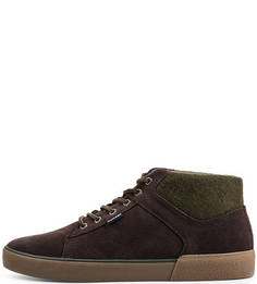 Зимние замшевые кеды с вставками из шерсти Tommy Hilfiger