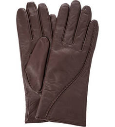 Кожаные перчатки с удлиненными пальцами Eleganzza