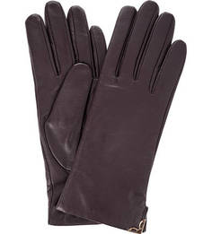 Кожаные перчатки с шерстяной подкладкой Eleganzza