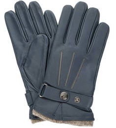 Кожаные перчатки с шерстяной подкладкой Eleganzza