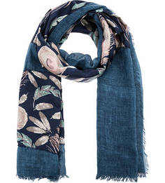 Палантин синего цвета Eleganzza