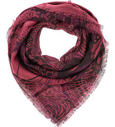 Бордовый платок из шерсти Eleganzza