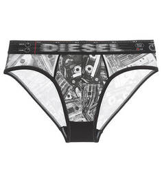 Серые трусы-брифы из хлопка Diesel