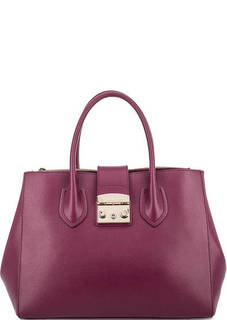 Кожаная сумка с откидным клапаном Furla