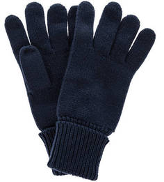 Синие вязаные перчатки Gant
