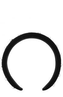 Бархатный ободок с отделкой из жемчужин Altuzarra