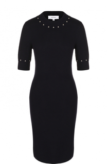 Облегающее шерстяное платье с коротким рукавом Carven