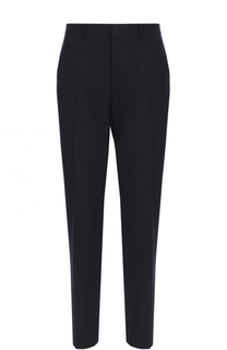 Шерстяные брюки прямого кроя BOSS
