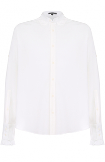 Хлопковая сорочка с оборками Ann Demeulemeester