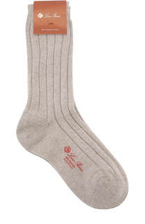 Кашемировые носки с логотипом бренда Loro Piana