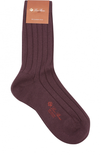 Кашемировые носки фактурной вязки Loro Piana