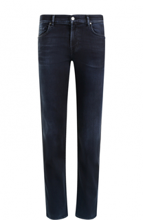 Джинсы прямого кроя с потертостями 7 For All Mankind