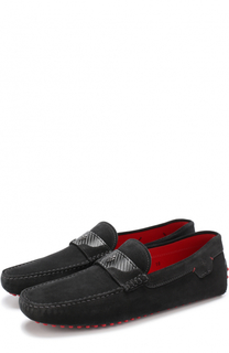 Замшевые мокасины с перемычкой Tod’s Tods