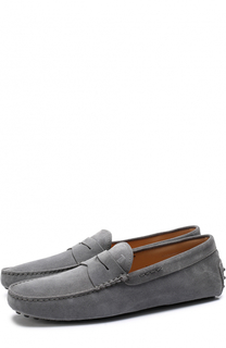 Замшевые мокасины с перемычкой Tod’s Tods