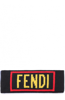 Шерстяная повязка на голову Fendi