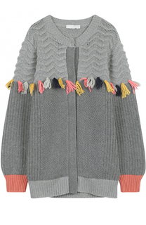 Кардиган джерси с фактурной отделкой Stella McCartney