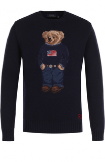 Шерстяной джемпер с принтом Polo Ralph Lauren