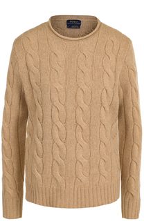 Пуловер фактурной вязки из смеси шерсти и кашемира Polo Ralph Lauren